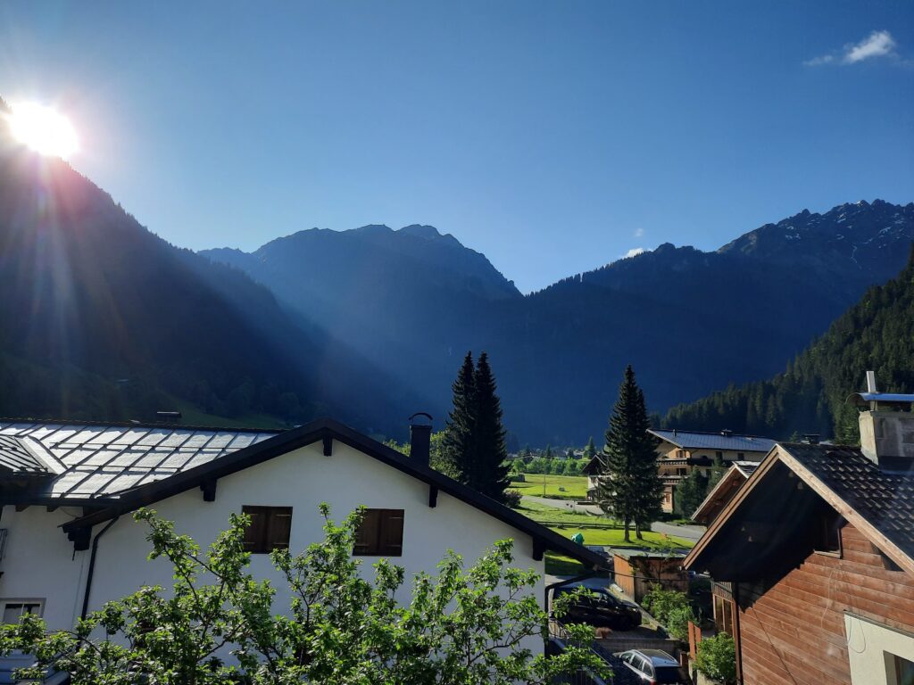 Aussicht aus der Pension Valbella