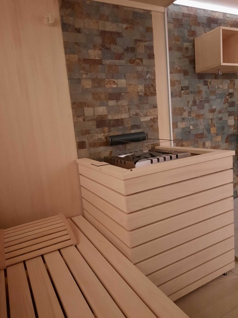 Sauna in der Pension Valbella
